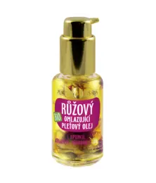 Bio oleje - Bio Růžový omlazující pleťový olej s opuncií, arganem,  jojobou a Q10 45 ml - 290214