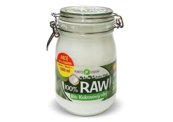 RAW Bio Kokosový olej - Raw Bio Kokosový olej 900+100 ml - 290057