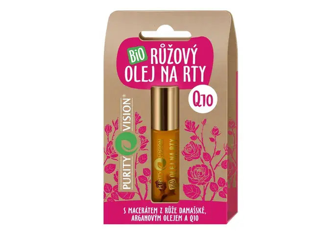 Péče o rty - Bio Růžový olej na rty s Q10 10 ml - 290212