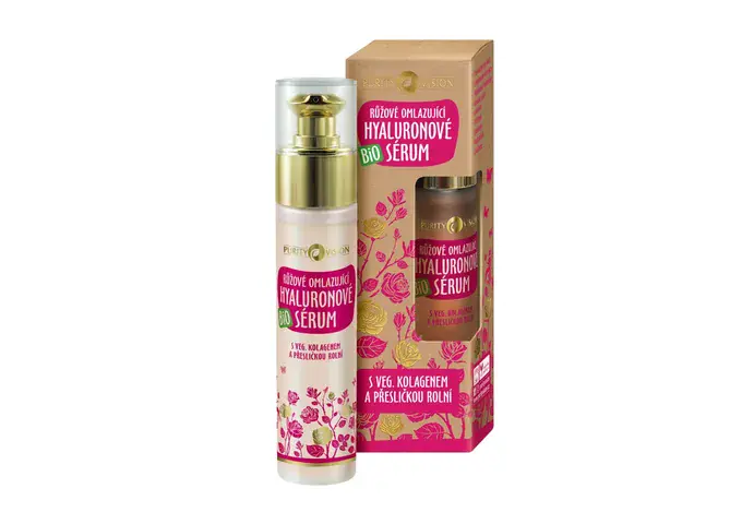 Omlazující Růžový rituál - Bio Růžové omlazující hyaluronové sérum 50 ml - 290234