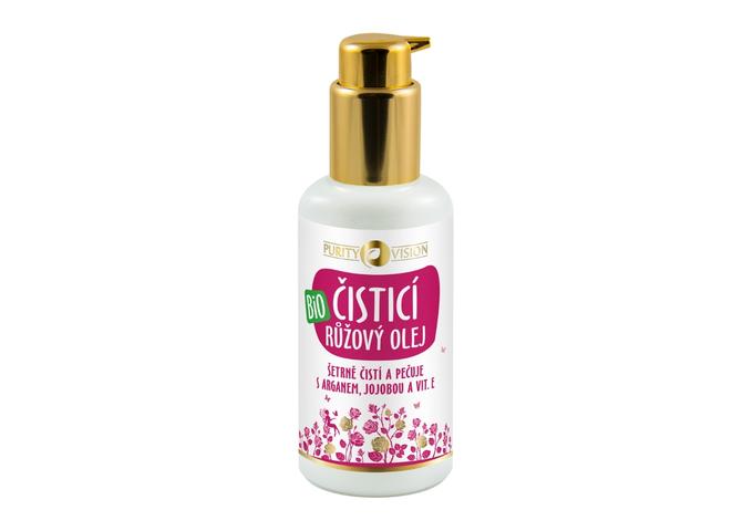 Omlazující Růžový rituál - Bio Růžový čisticí olej s arganem, jojobou a vit. E 100 ml - 290252
