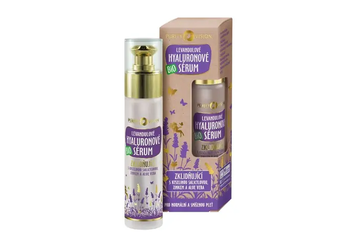 Zklidňující Levandulový rituál - Bio Zklidňující Levandulové hyaluronové sérum 50 ml - 290264