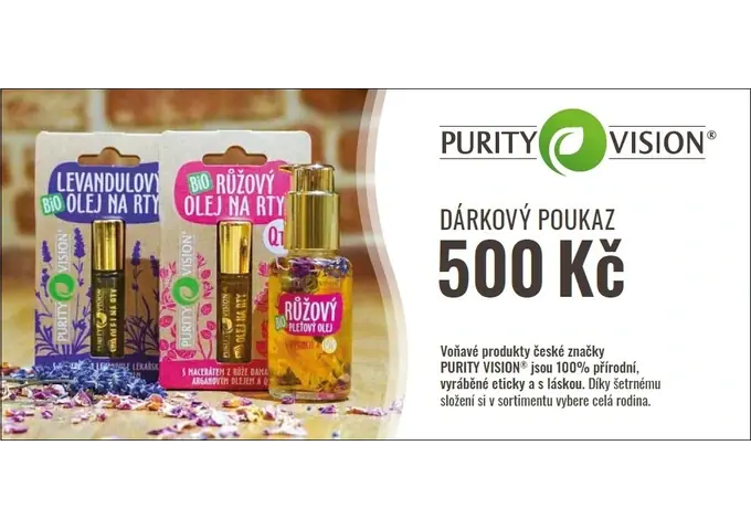 Dárkové poukazy - Dárkový poukaz 500 Kč - DP500PVCZ