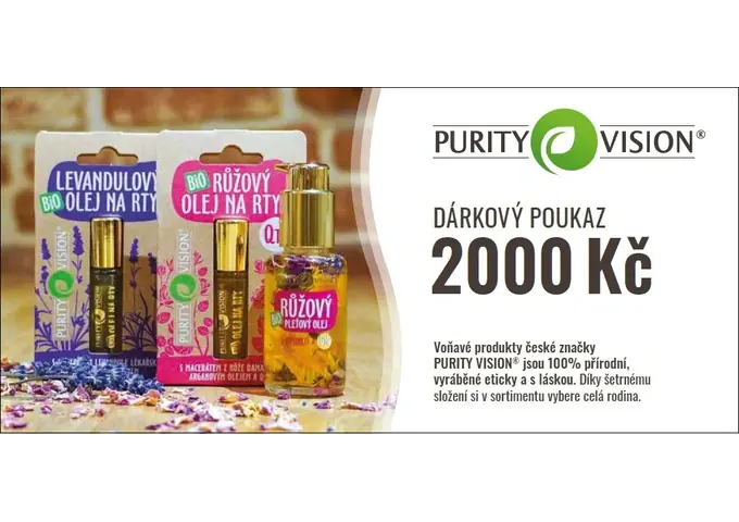 Dárkové poukazy - Dárkový poukaz 2000 Kč - DP2000PVCZ