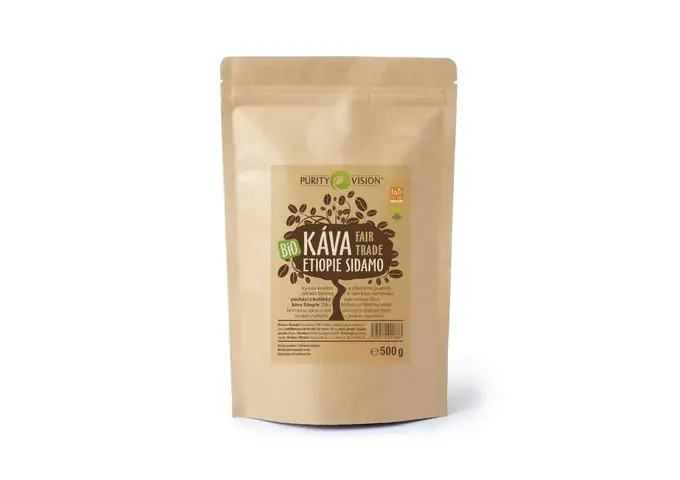 Káva a Čaj - Fair Trade Bio Zrnková káva Etiopie Sidamo 500 g - 370158